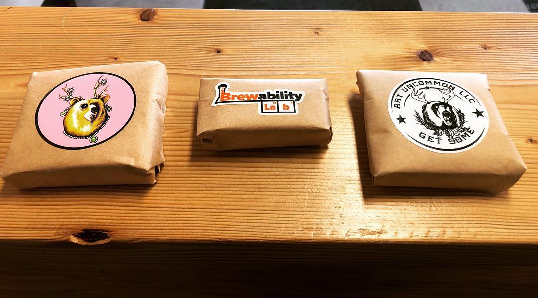 Printed sticker and label designs